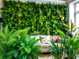 Zielona ściana w salonie: jak zrobić ją krok po kroku?